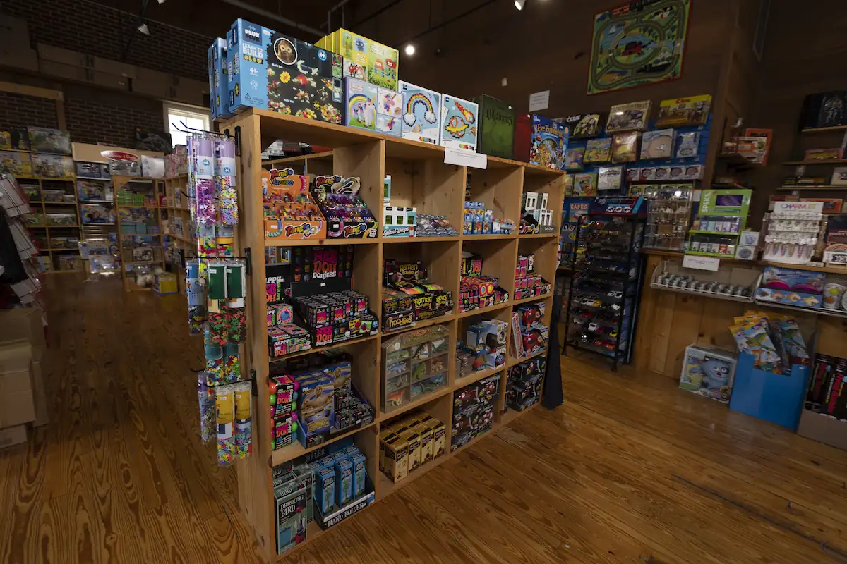 Children toys and action figures at Back in Time Toys shop